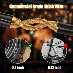 Linkable 96FT LED String Lights – Commercial Grade for Patio and Wedding Decor