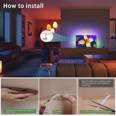 LED Strip Lights, 130ft Work with Alexa and Google LED Lights for Bedroom
