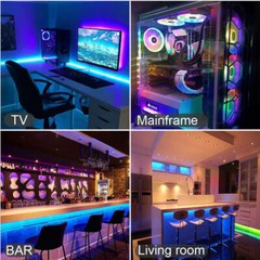 1-5M 5V USB 5050 RGB Color Changing LED Strip Lights TV PC Back Light Controller