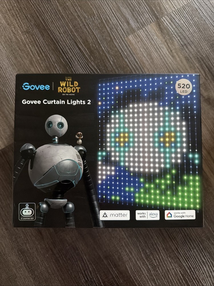 Govee H70B3 Curtain Lights 2 The Wild Robot New Sealed!