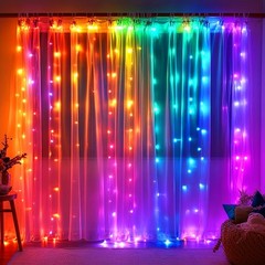 LED Curtain Lights 9.8FT Colorful Modern Ambient USB String Lights X-Zen Decor