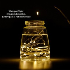 LED Battery Operated Waterproof Lights String Copper Wire Energy Saving 2M RK815
