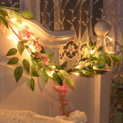 2m/20 Led Purple Wisteria Flower String Light Indoor Room Decoration Gift