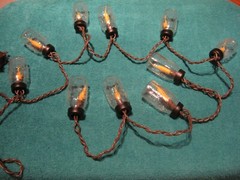 10 Clear Glass Mini Mason Jar Deco String Light Set Silicone Bulb Ornament Globe