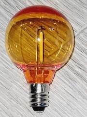 15 Pack LED G40 Plastic Filament Outdoor Globe Replacement Bulbs, Orange