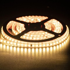 pcningled Outdoor LED Strip Lights Waterproof 16.4 Feet AC 110V 120V Adhesive