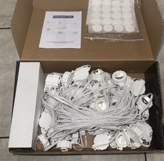OPEN BOX! Permanent Outdoor Lights 101ft w/ 72 LED RGB String Lights Unbranded