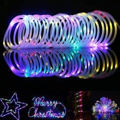 39FT Solar Rope Lights Outdoor Waterproof LED PVC Tube Fairy String Light Garden