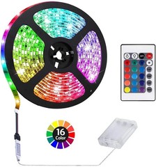2M/6.6FT Battery Powered LED Strip Lights, Flexible Color Changing RGB LED Li…