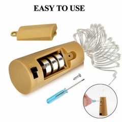 10 X Wine Bottle String Light 20 LED Stopper Cork Shaped Night Decor Fairy Light