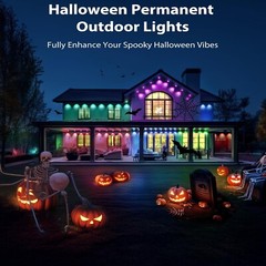 Permanent Outdoor Lights, 150ft with 108 LED Eaves Lights IP67 Waterproof Starry