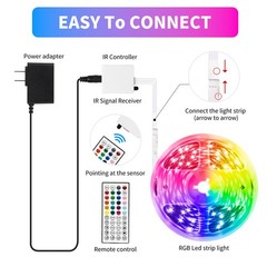 Lctkjtp Led Strip Lightsrgb Music Sync Color Changing Led Lights Smart App