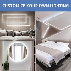 5M 10M Super Bright 2835 Daylight White 6000K LED Strip Dimmable Tape Lights 12V
