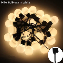 5/7/12M LED Globe Solar Fairy String Lights Bulb Christmas Garland Street Weddin