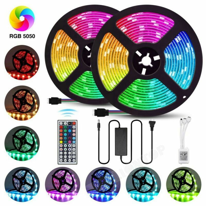 5050 3528 RGB SMD LED Strip Light WiFi IR BT Remote DC12V Power Supply