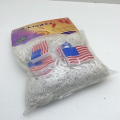 Vintage American US FLAG 10 PC String Light SET Blow Mold SET PATRIOTIC