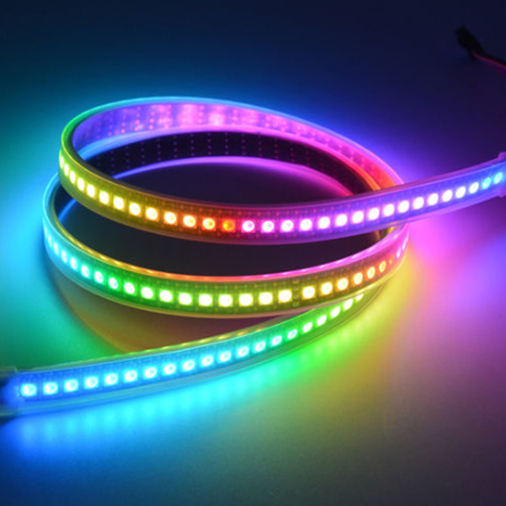 3.2FT WS2812B 5050 RGB 60 LED Strip IC Individual Addressable 5V Waterproof IP66