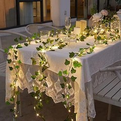Green Leaf LED String Lights 2M Battery Operated Garland Home Party Decor Set