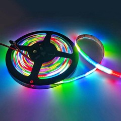 12V 24V WS2811 COB RGBIC LED Strip IC Addressable Full Color Flexible Tape Light
