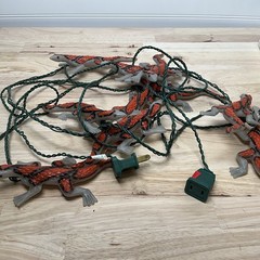 VTG 10pc Primal Lite Bunch A Lizards String Light Plastic Molded Covers 4″ Works