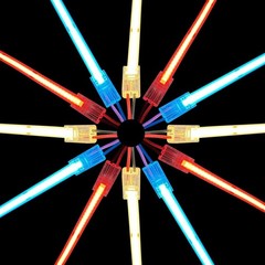 Elegant 12 Pack 8mm Solderless LED Connectors with 19.68ft Cable – Modern Design
