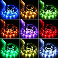 2M/6.6FT Battery Powered LED Strip Lights, Flexible Color Changing RGB LED Li…
