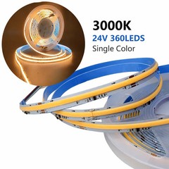 5M 24V COB CCT Running LED Strip Light Chasing Flexible Tape Light for Home Car
