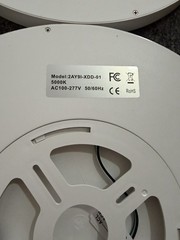 Lot of 4 LED Round Ceiling Lights 5000K Flush Mount Panel 2AY91-XDD-01 Commercia