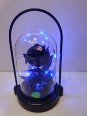 Halloween Rose Ghost Eye Lamp Portable Pendulum Eyeball Glass Dome New