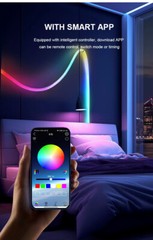 5V RGB IC 360 Degree Round Reticulate LED Neon Light Strip Waterproof Flexible