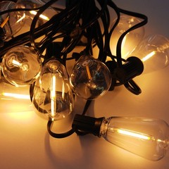 Solar String Lights 100FT, ST38 Shatterproof Bulbs Waterproof for Patio Garden