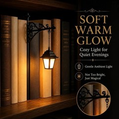 3PC Library Lantern Decorative Lamp Bookshelf Reading Nook Lamp For Book Lovers