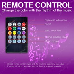 RGB Led light strip for Cars Inside car Lighting interior Glow music control