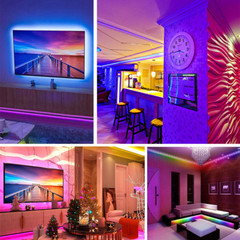 LED Strip Light Remote Fairy Light Room Party Waterproof 100FT Flexible 2835 RGB
