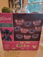 Disney Stitch LED String Lights 10 pcs, Battery Operated Hanging Lights 59”