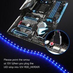DC12V 5050 4Pin Led Strip RGB LED Light For PC Computer Case Mainboard Control