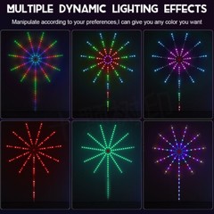 LED Firework Strip Light Dream Color RGB USB Smart Music Sync APP Remote Control