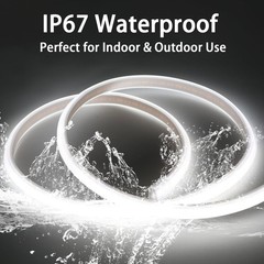 COB Lights Waterproof IP67 AC 110V 120V Light Stip 1M/3.28ft Cuttable Flexibl…
