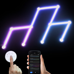 Smart Linkable LED Bar WiFi BT RGBW 44 Scene 6 Music, with Alexa Google Tuya