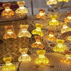 Teddy Bear String Lights Bear Fairy Decorative Lights Kids Battery Powered