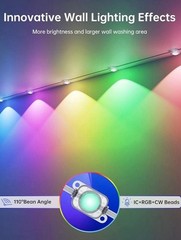 Permanent Outdoor Lights 200ft W/100 LED Smart IC+RGBCW APP + Remote Control NEW