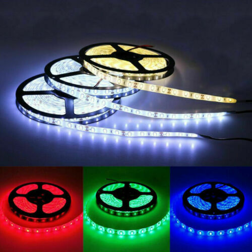 16FT 12V 300 LED Strip Light 3528 5050 5630 SMD RGB Ribbon Tape Waterproof Lamp