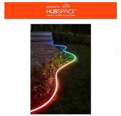 Hampton Bay Smart 1000 Lumen 16ft White RGB LED Neon Flex Rope Light 120V Plugin