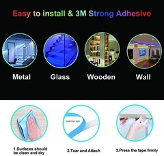 16ft LED Strip Light Music Sync Bluetooth 5050 RGB Room Light w/ Remote New