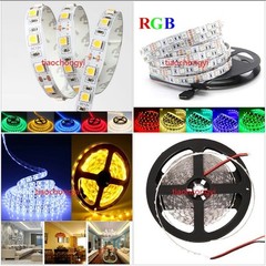 1-5M SMD 5050 RGB white Waterproof 300 LED Flexible Tape Strip Light DC12V