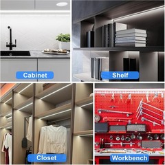 Under Cabinet Strip Lighting Plug in 36in 6000K Cool White 110V-120V Wired Light