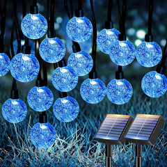 2 Pack Solar String Lights Outdoor Waterproof, Total 98 FT 100 LED Solar Powered