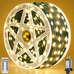 BRIGHTEVER CHRISTMAS LIGHTS FOR TREE – 1100 BULBS 360FT, PLUG-IN – WARM WHITE