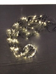 LED 4.5 Foot Warm White Round Web Firework Net Lights with Effects – Connectable