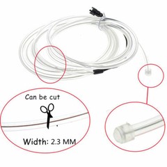EL Wire Neon Glow String Strip LED Light Rope Controller Car Decor Dance Party
